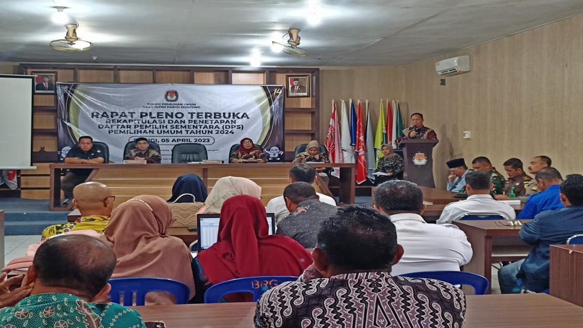 Kpu Parigi Moutong Tetapkan Dps Pemilu