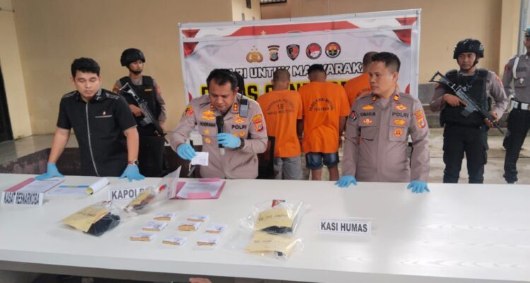Polres Parigi Moutong Bekuk 4 Pelaku Narkoba, 1 Orang Jadi Buron